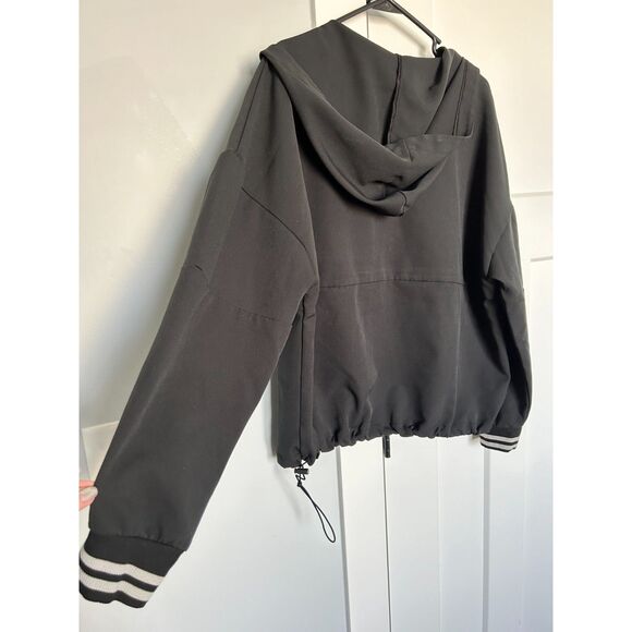 AVIA WOMEN'S LIGHTWEIGHT HOODED SPORTS JACKET WITH DRAWSTRING WAIST SIZE L - Picture 6 of 8